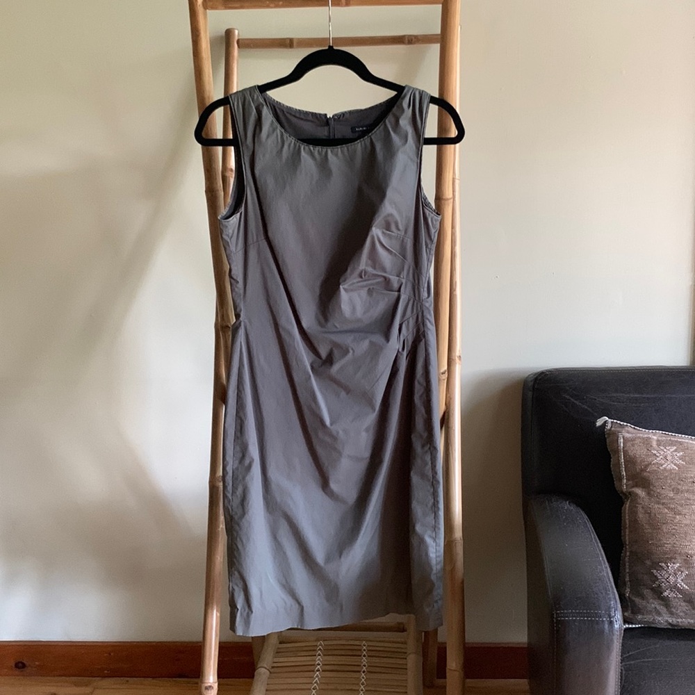 Charcoal grey sheath dress, light weight, nice for summer